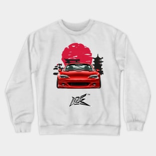 MAZDA MIATA NB STANCED RED Crewneck Sweatshirt